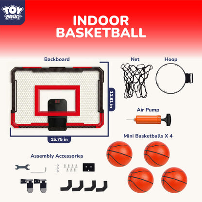 TOY Life Aro de Baloncesto LED para Interiores (Para 3-9 Años)