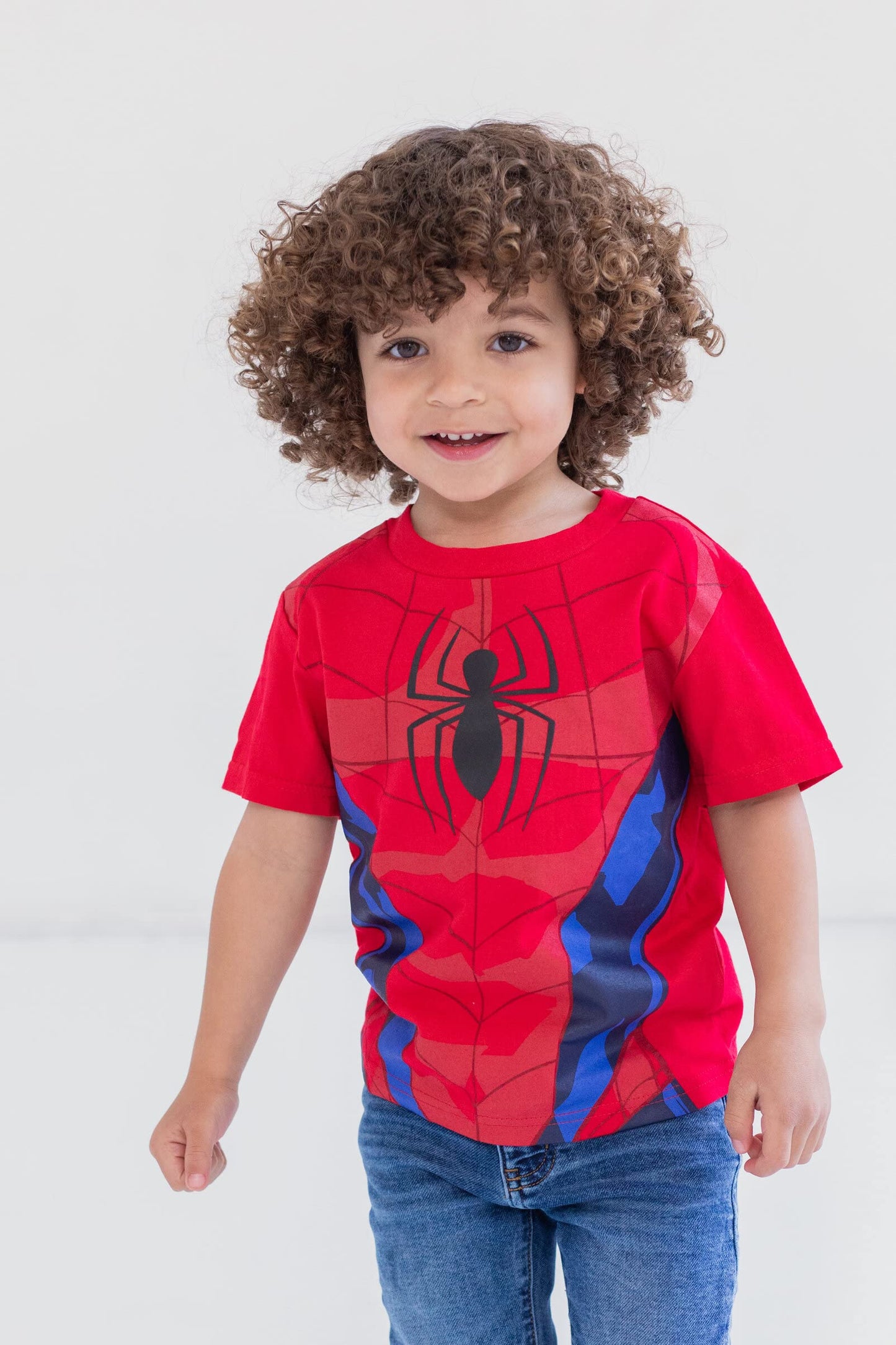 Marvel Camisetas de Spider-Man para Niños (Talla 4T / Paquete de 4)