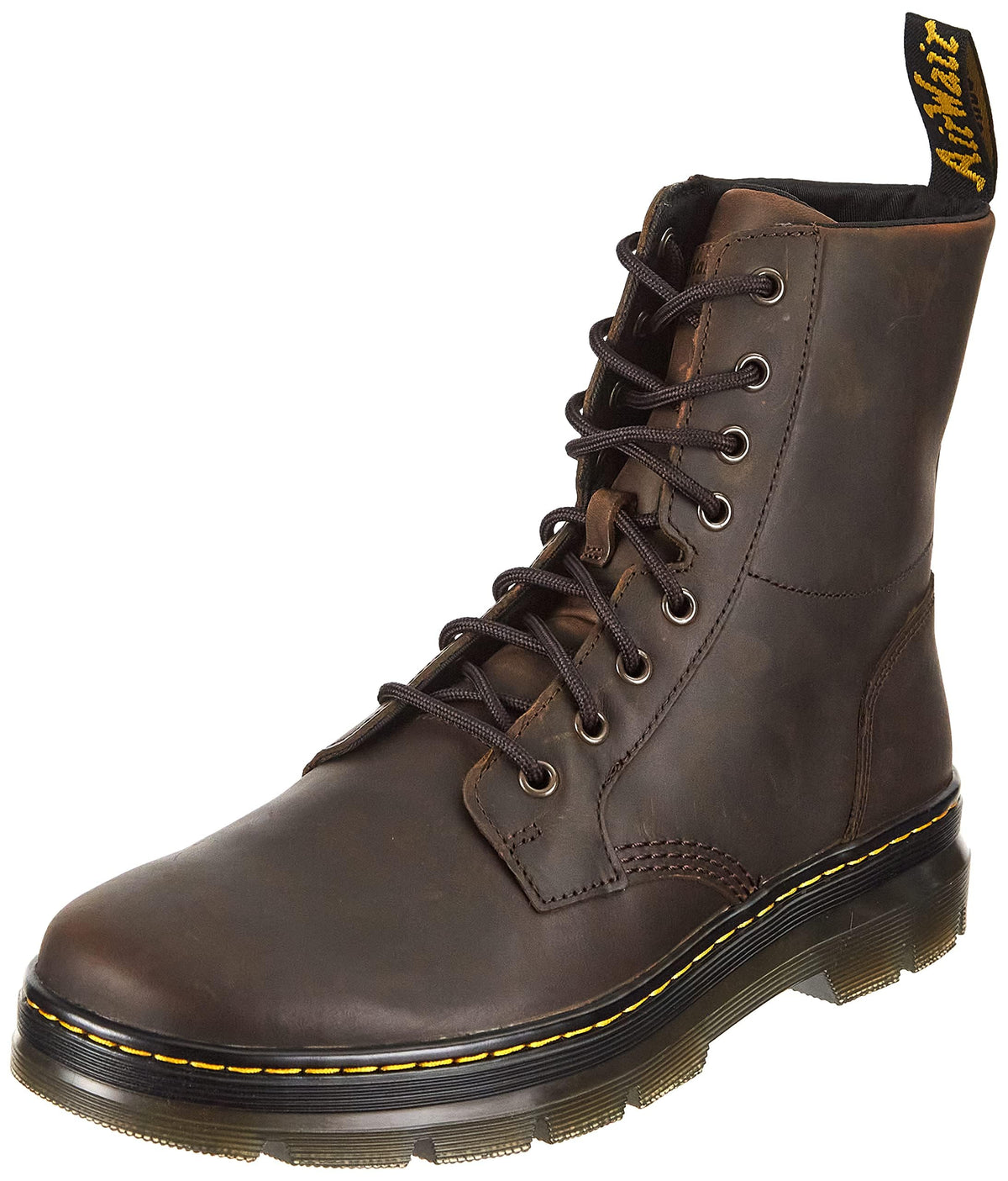 Dr. Martens unisex adult Lace Fashion Boot, Gaucho Crazy Horse