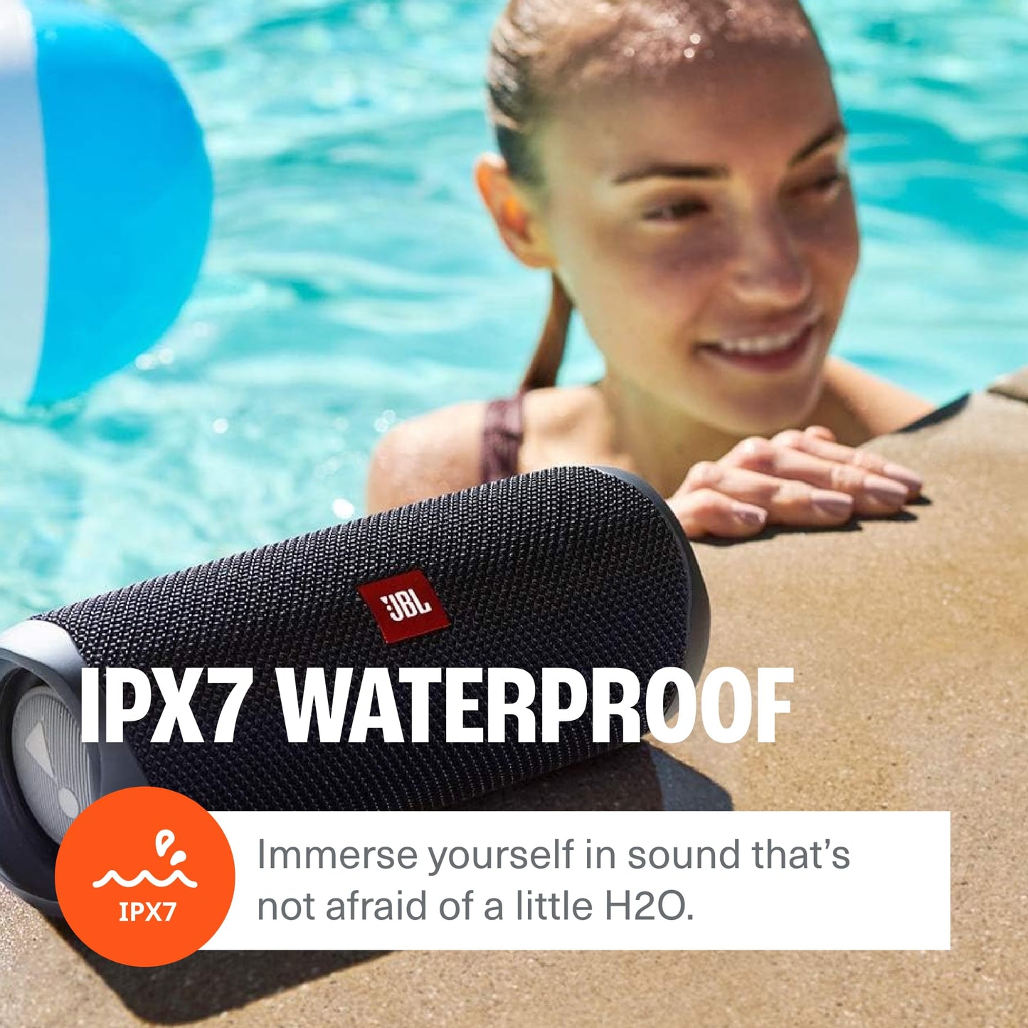 JBL FLIP 5 Altavoz Portátil con Bluetooth (Negro / Pequeño)