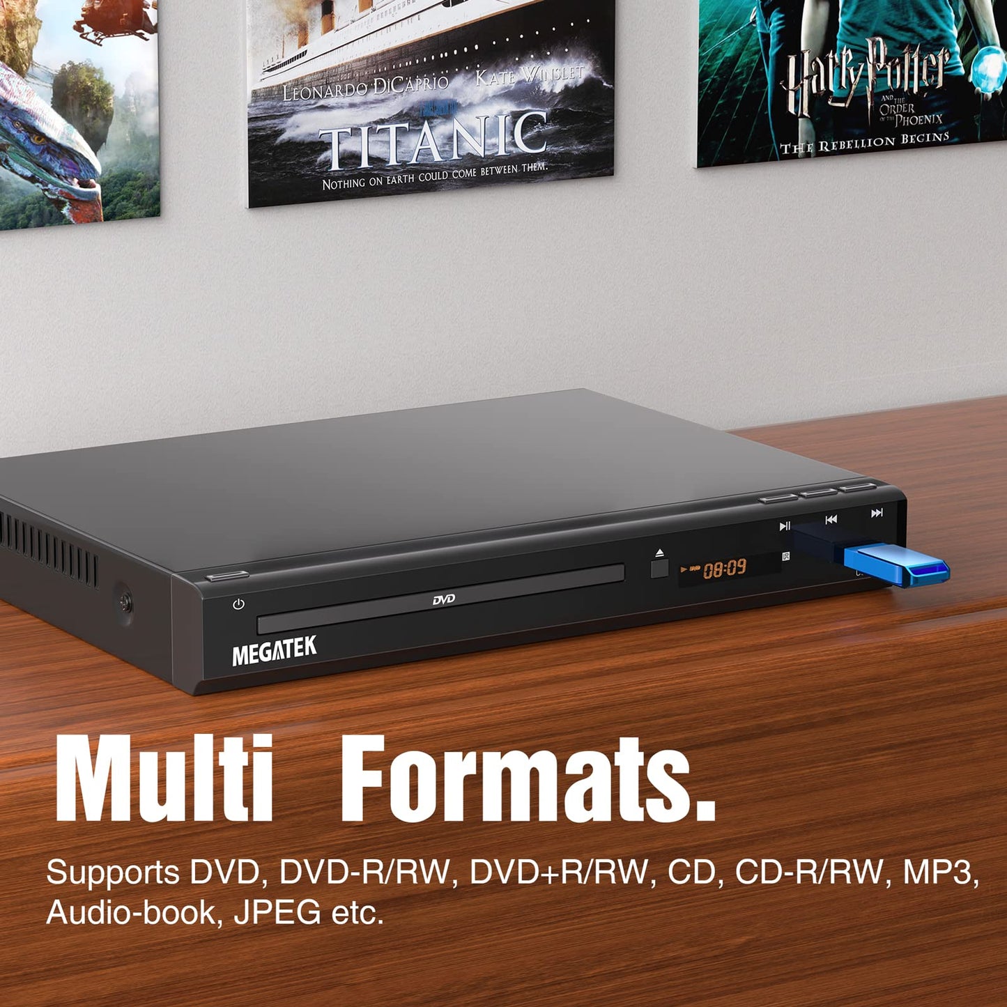 MEGATEK Reproductor de DVD HDMI Multirregión