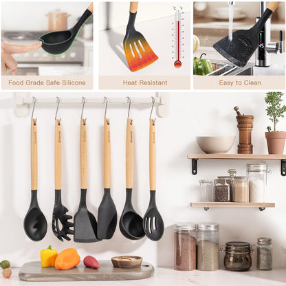 Astercook Juego de Utensilios de Cocina de 39 Piezas (Libre de BPA)