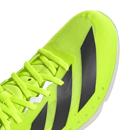 adidas Unisex-Adult Adizero Distancestar Track and Field, Lucid Lemon/Black/Halo Silver