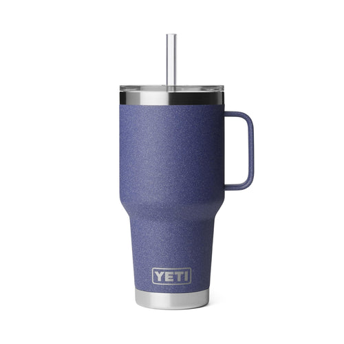 YETI Vaso Rambler de 35 oz con Asa y Tapa con Pajilla (Polvo Lunar Texturizado)