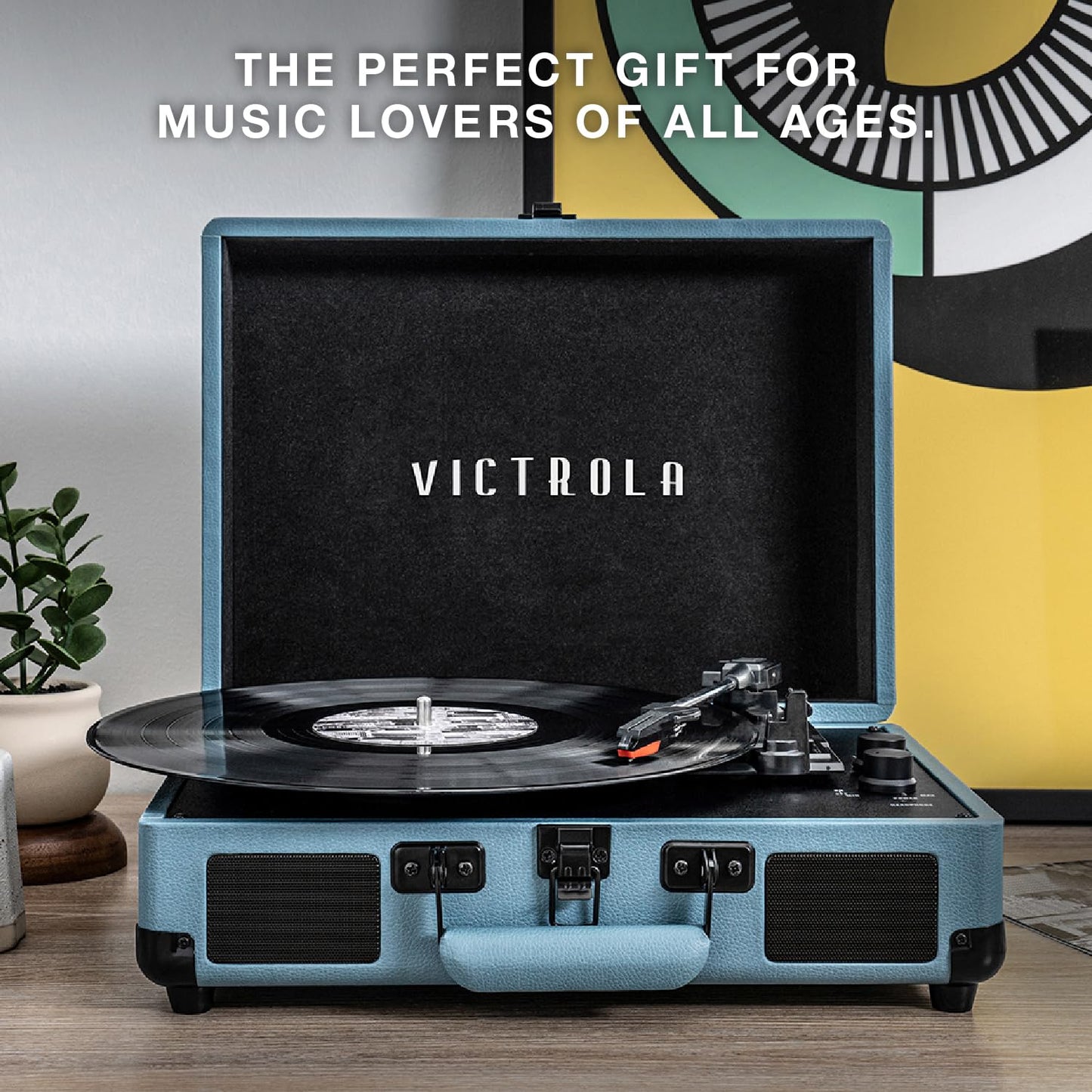 Victrola Toca Discos Portátil de Maleta Journey con Bluetooth (Blanco)