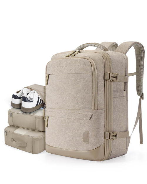 BAGSMART Mochila de Viaje de Compresión (40L / Khaki)
