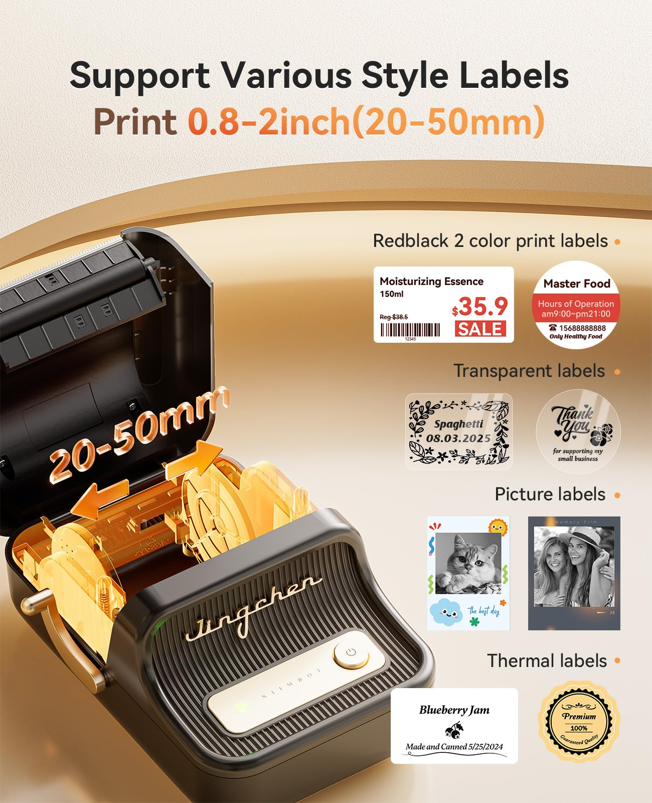 NIIMBOT Fabricante de Etiquetas B21 Pro (300DPI / Negro)