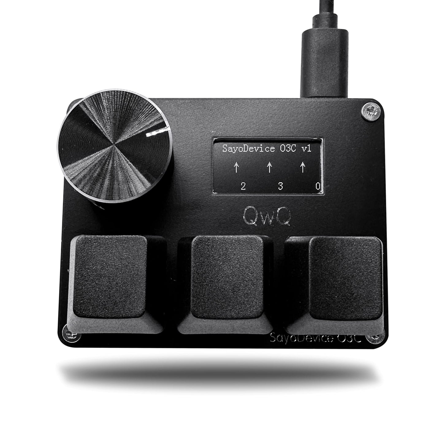 BTXETUEL Miniteclado SayoDevice O3C para OSU (Con Pantalla y Perilla)
