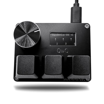 BTXETUEL Miniteclado SayoDevice O3C para OSU (Con Pantalla y Perilla)