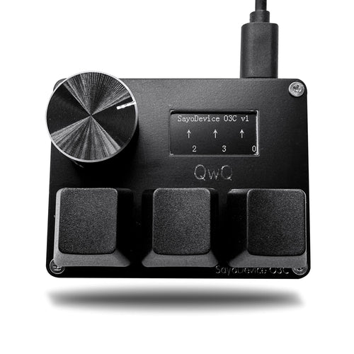 BTXETUEL Miniteclado SayoDevice O3C para OSU (Con Pantalla y Perilla)
