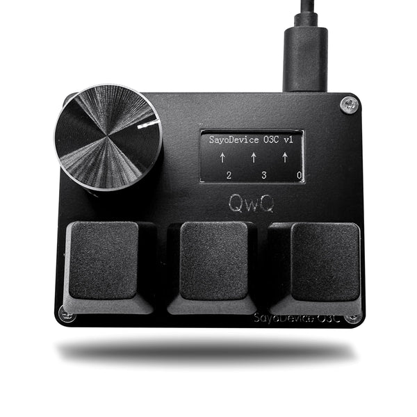BTXETUEL Miniteclado SayoDevice O3C para OSU (Con Pantalla y Perilla)