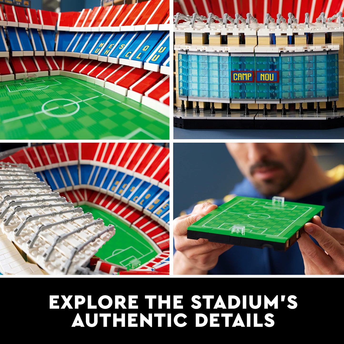 LEGO Icons Kit de Modelo Camp NOU FC Barcelona (10284)