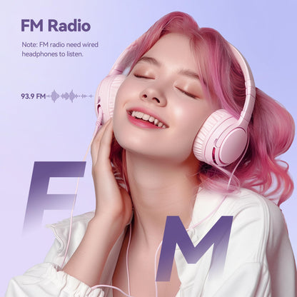 AGPTEK Reproductor MP3 M3 con Bluetooth y Radio FM (64GB / Morado)