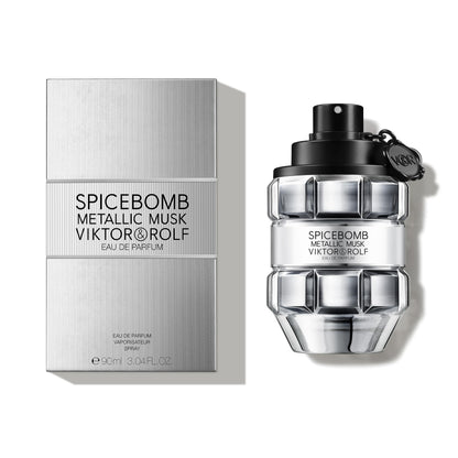 Viktor&Rolf Spicebomb Metallic Musk para Hombre (3 Fl Oz / EDP)