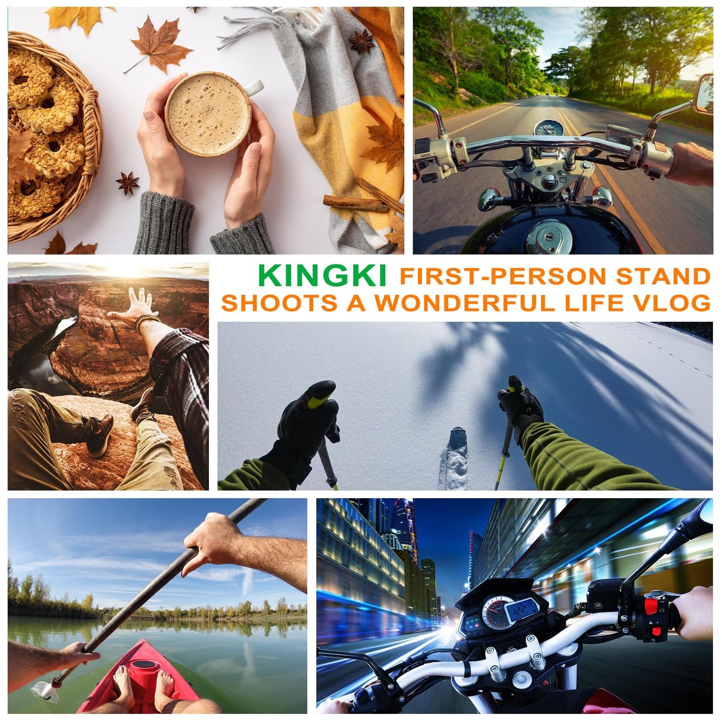 KINGKI Mobile Phone Chest Strap Harness Mount Head Strap Holder Kit for POV/VLOG,Cell Phone Clip Compatible with iPhone,Samsung,GoPro Hero 12, 11,10, 9, 8, AKASO,DJI Osmo,and Action Cameras…