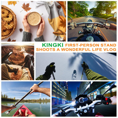 KINGKI Mobile Phone Chest Strap Harness Mount Head Strap Holder Kit for POV/VLOG,Cell Phone Clip Compatible with iPhone,Samsung,GoPro Hero 12, 11,10, 9, 8, AKASO,DJI Osmo,and Action Cameras…