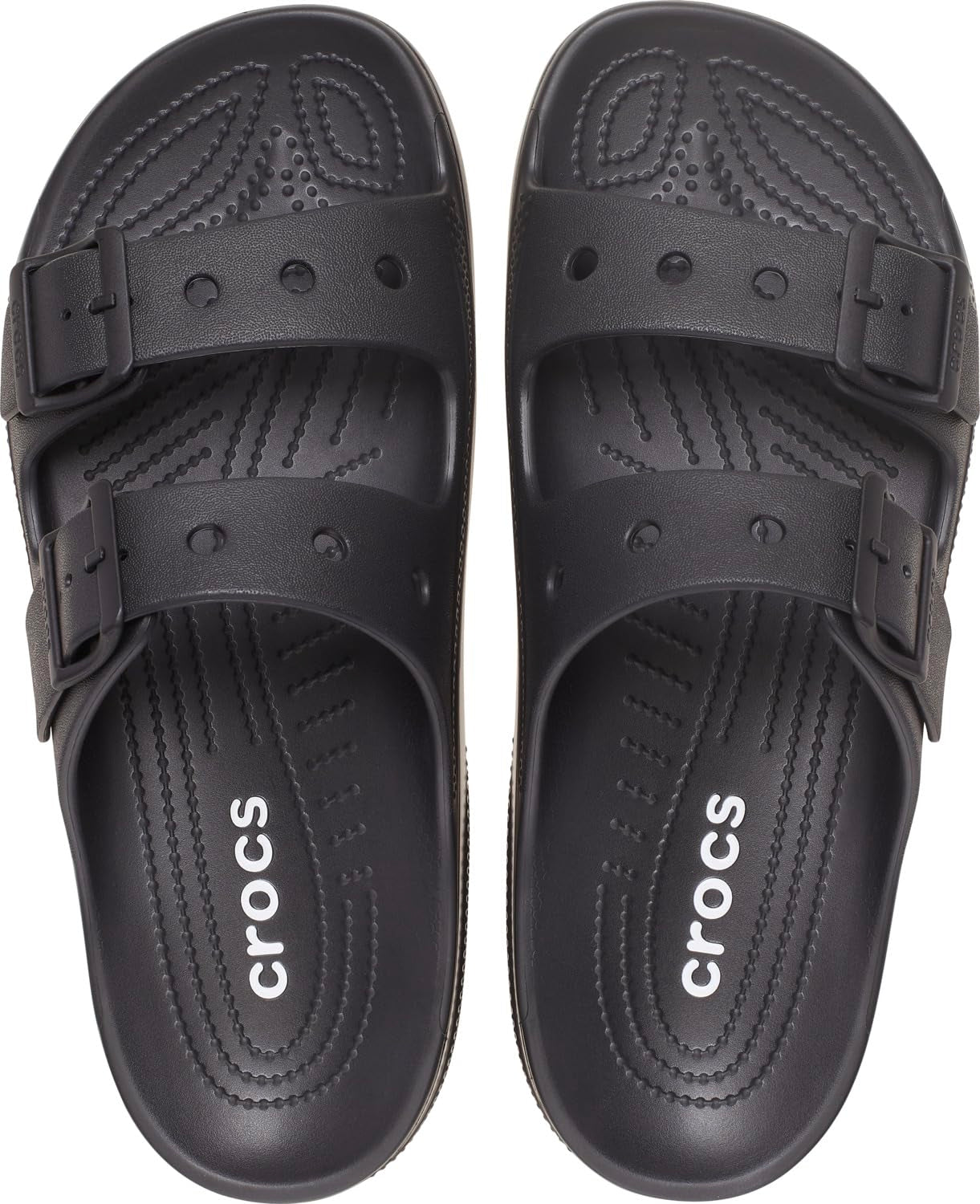 Crocs Mens Classic Saturday Slide, Black