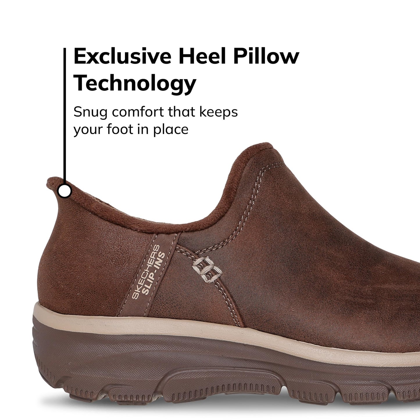 Skechers Women's Easy Going-Modern Hour-Hands Free Slip-Ins Ankle Boot, Chocolate