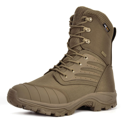 XPETI Tactical Boots for Men 8" Waterproof Military & Tactical Boots Lightweight Combat Boot Men Coyote