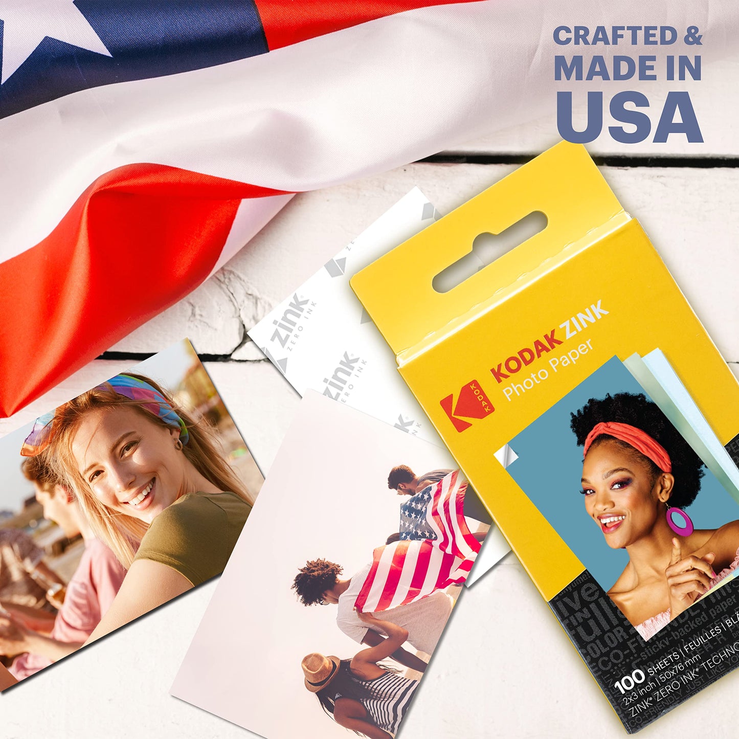 KODAK Papel Fotográfico ZINK Premium 2x3 (100 Hojas)