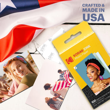 KODAK Papel Fotográfico ZINK Premium 2x3 (100 Hojas)
