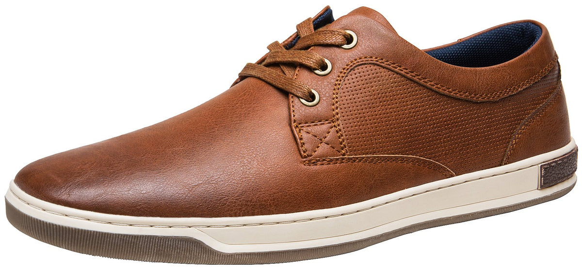 Jousen Men's Casual Shoes Memory Foam Mens Fashion Sneakers Business Dress Sneaker (A81Q06 Brown 9)