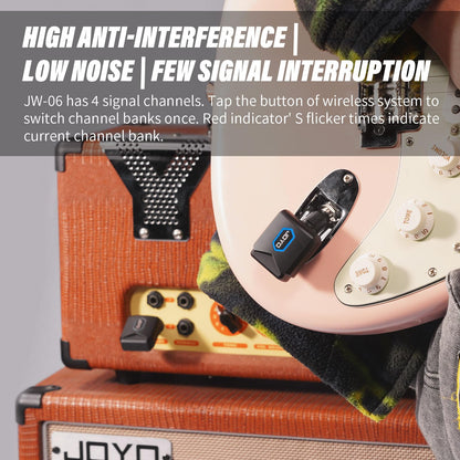 JOYO Sistema de Guitarra Inalámbrico 5.8GHz (JW-06)