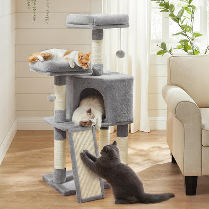Feandrea Torre para Gatos UPCT141W01 de 45.3" (Gris Claro)