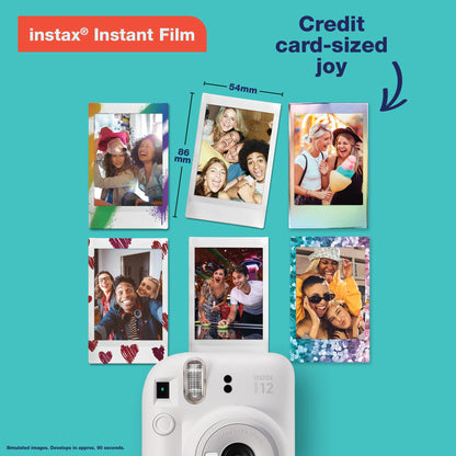 Fujifilm Instax Mini 12 Cámara Instantánea (Blanco Arcilla)