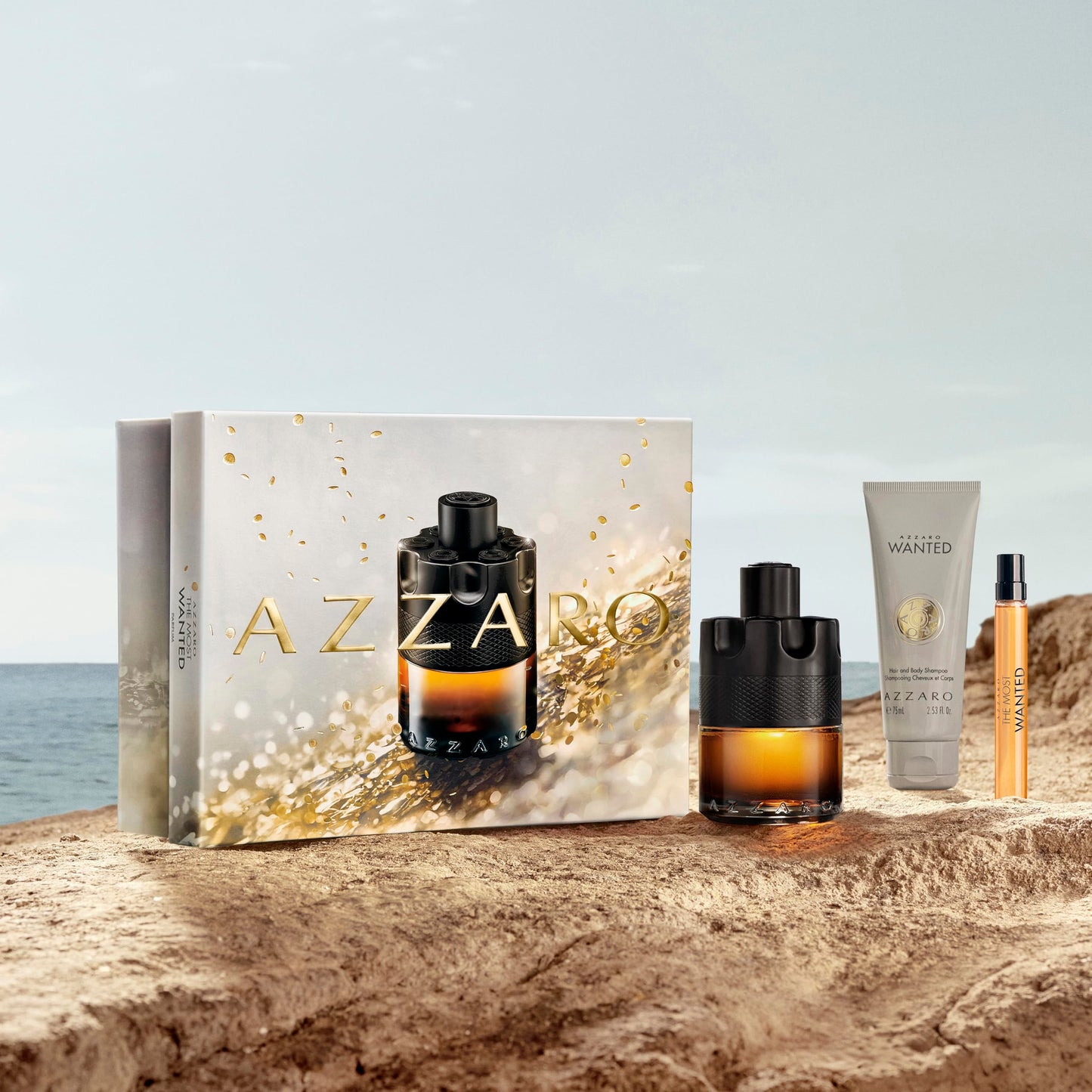 Azzaro Set The Most Wanted Parfum de 3 Piezas para Hombre