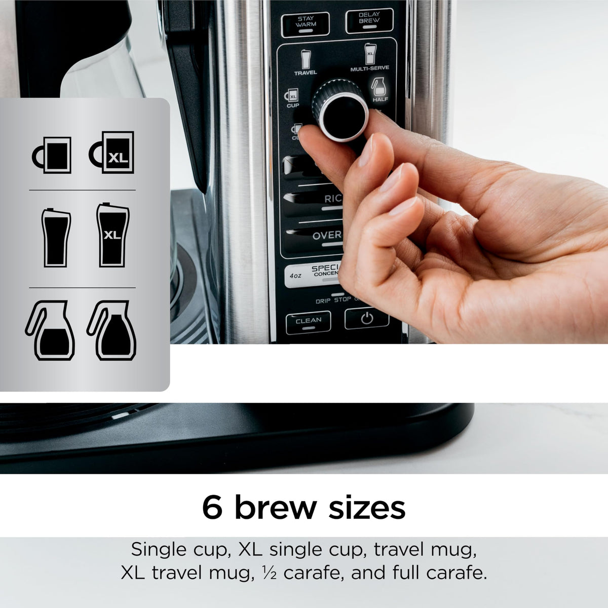 Ninja Cafetera con Espumador CM401 (10 Tazas / Black)