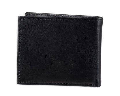 Tommy Hilfiger Billetera Delgada Plegable de Cuero Genuino (Con Bolsillo para Monedas)
