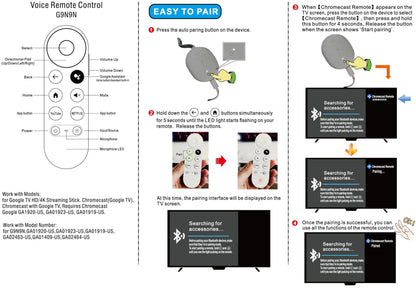 Control Remoto de Repuesto para Google Chromecast (G9N9N)