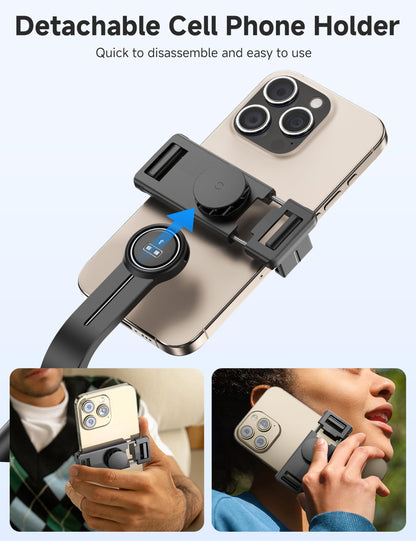 Trípode y Palo Selfie Portátil Extensible 4 en 1 (Soporte Giratorio 360°)