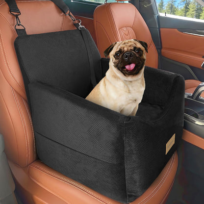 JOEJOY Asiento de Coche para Perros de hasta 35lbs (Negro)