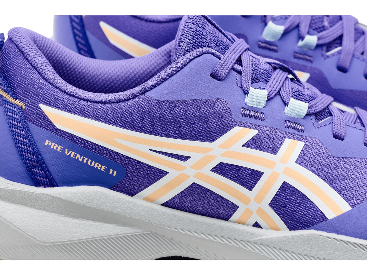 ASICS Kid's PRE Venture 11 Grade School Running Shoes, Amethyst/Apricot Crush