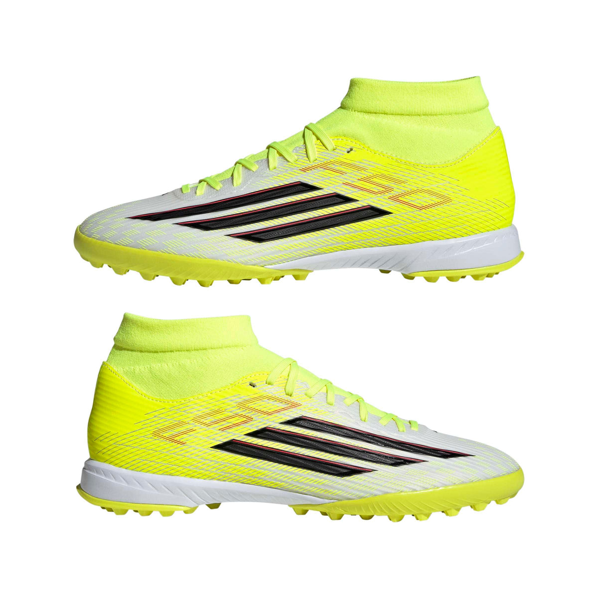 adidas Unisex-Adult F50 League Mid Turf, Team Solar Yellow/Black/Lucid Red