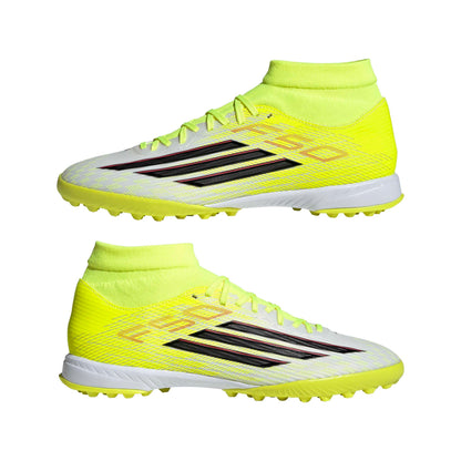 adidas Unisex-Adult F50 League Mid Turf, Team Solar Yellow/Black/Lucid Red