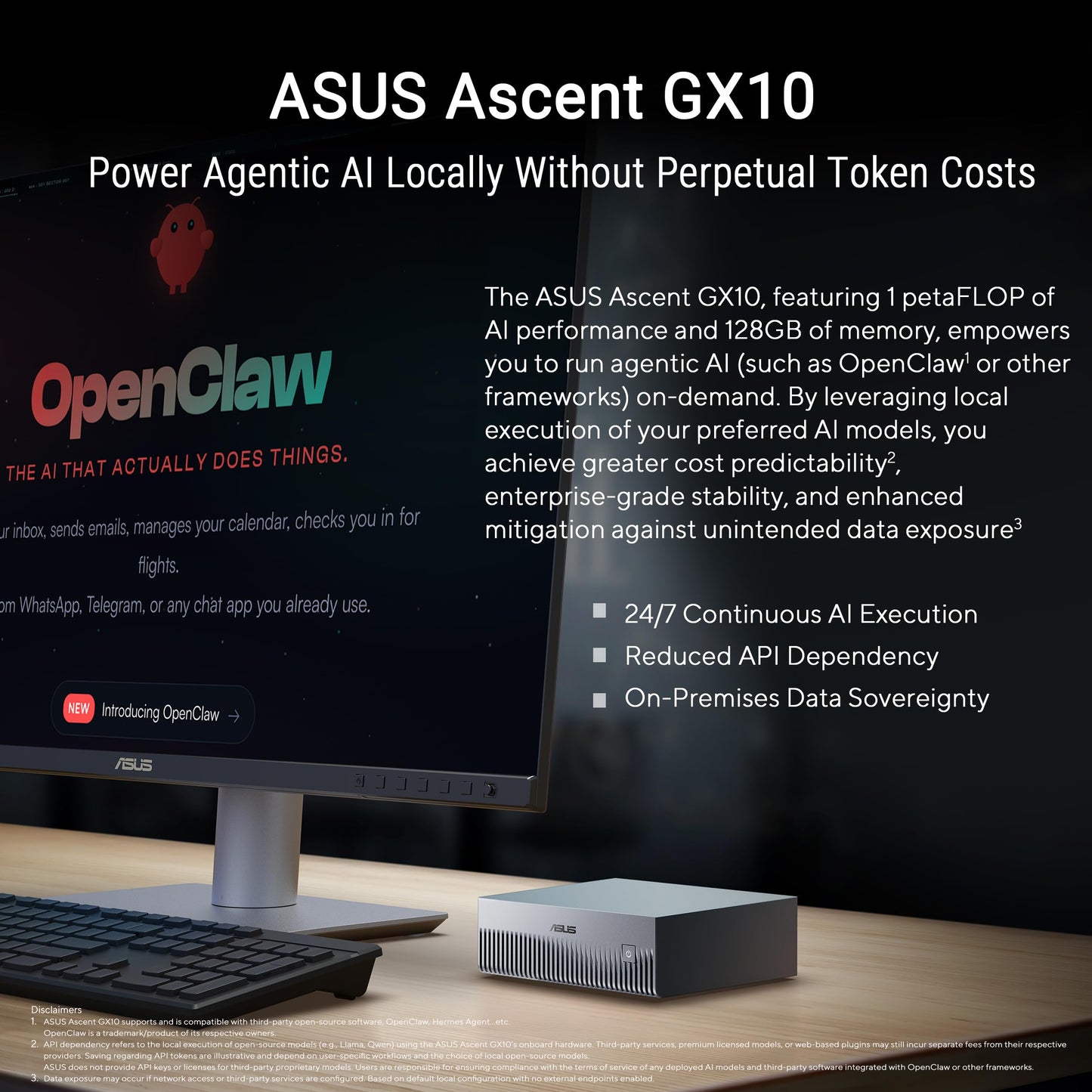 ASUS Supercomputadora Ascent GX10 AI (1TB SSD / DGX Spark)