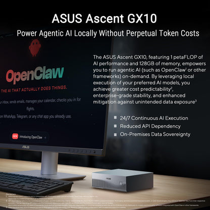 ASUS Supercomputadora Ascent GX10 AI (1TB SSD / DGX Spark)