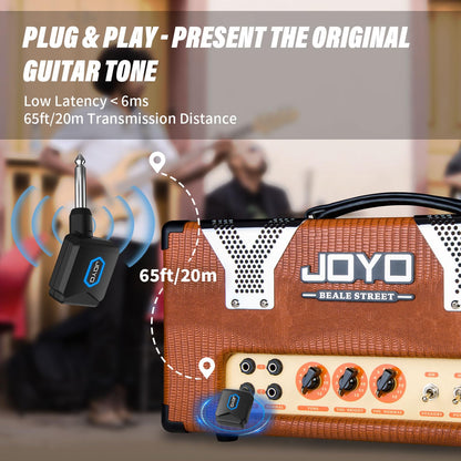 JOYO Sistema de Guitarra Inalámbrico 5.8GHz (JW-06)