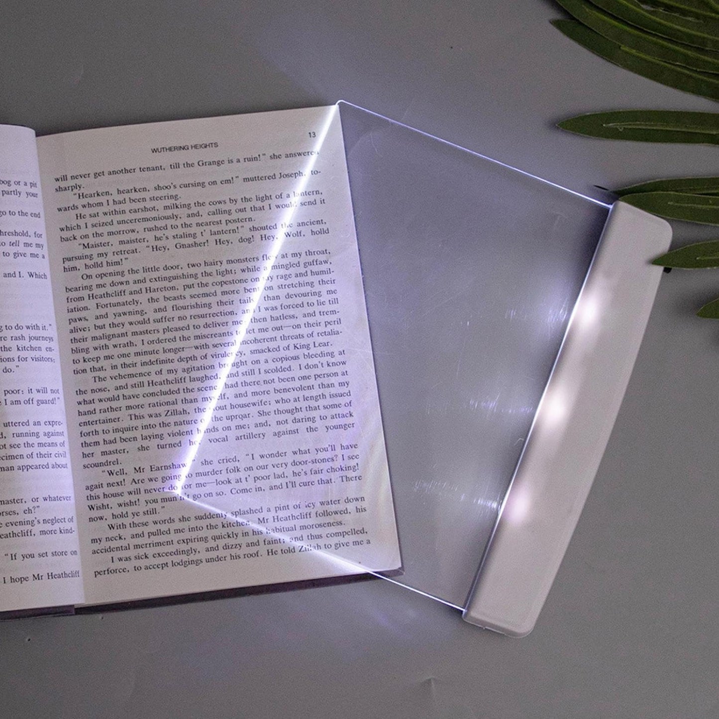 Iseuj Home Luz LED Plana para Libros (Blanco)