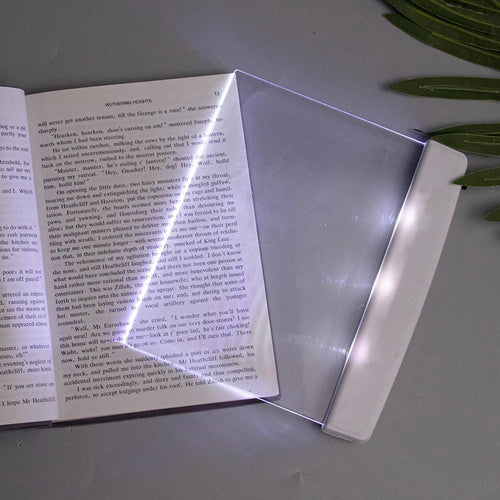 Iseuj Home Luz LED Plana para Libros (Blanco)