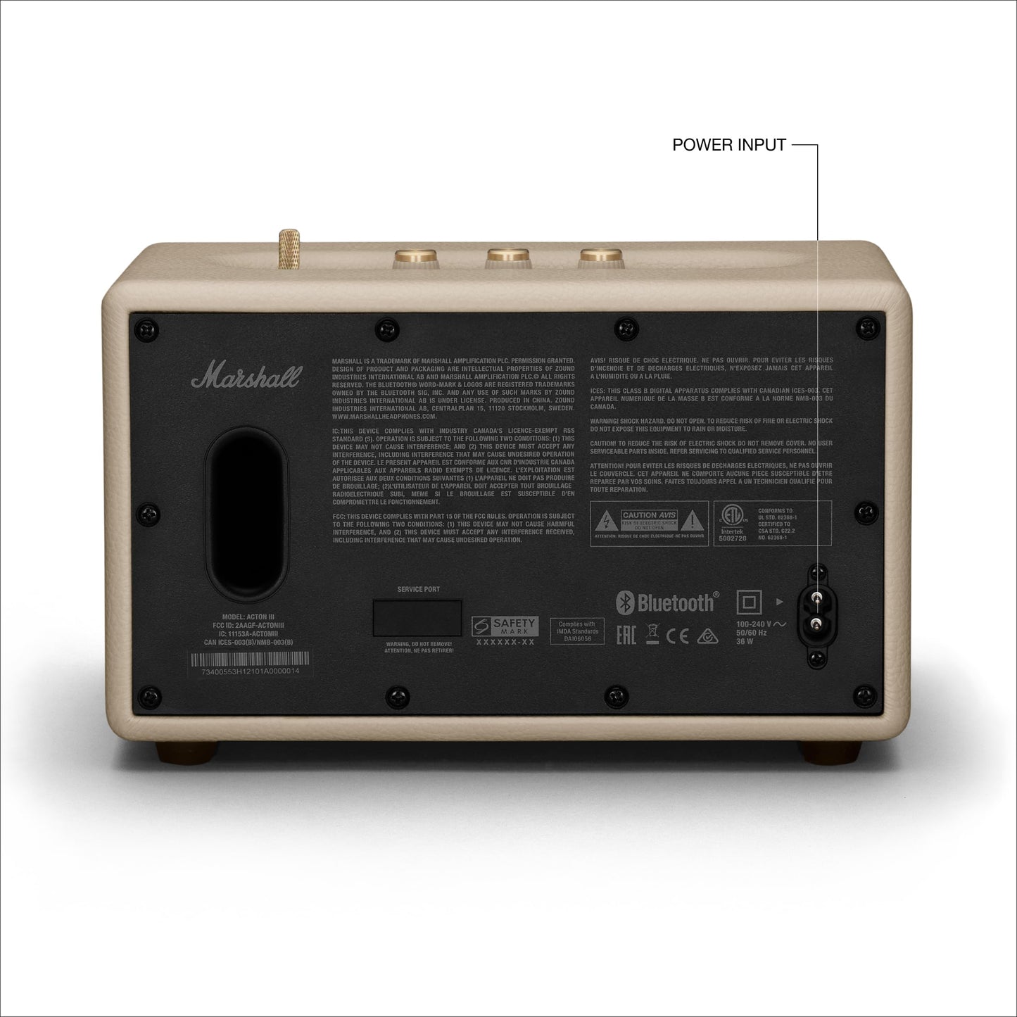 Marshall Acton III Altavoz Bluetooth para el Hogar (Crema)