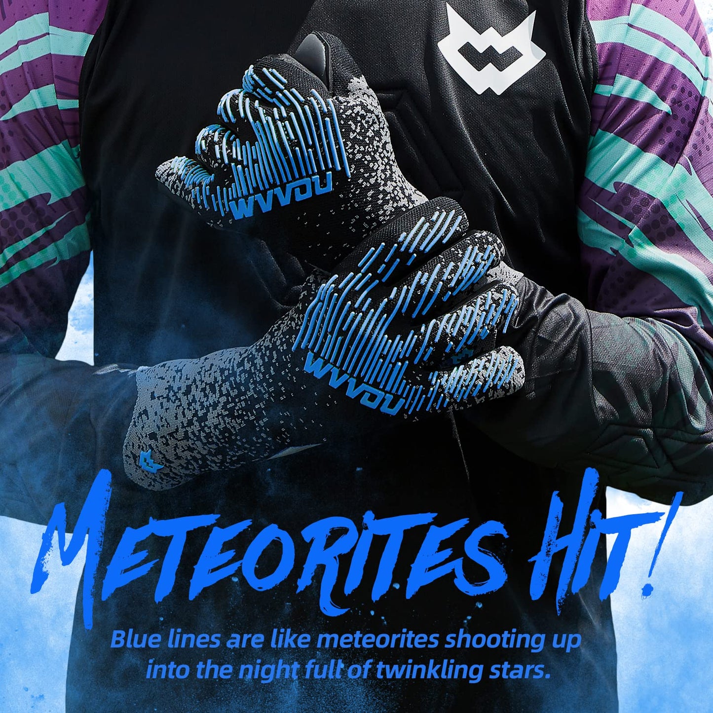 WVVOU Guantes de Portero de Fútbol para Adultos y Jóvenes