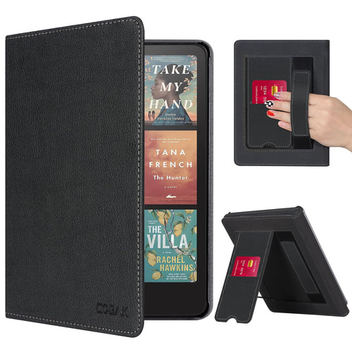 CoBak Funda con Soporte para Kindle Paperwhite 12ª Gen y Colorsoft (Negro)