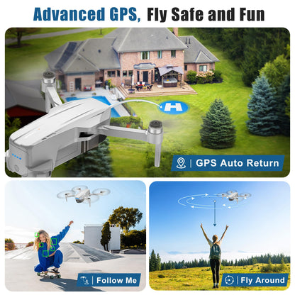 Oddire Drones con Cámara 4K para Adultos (249g / 2 Baterías)
