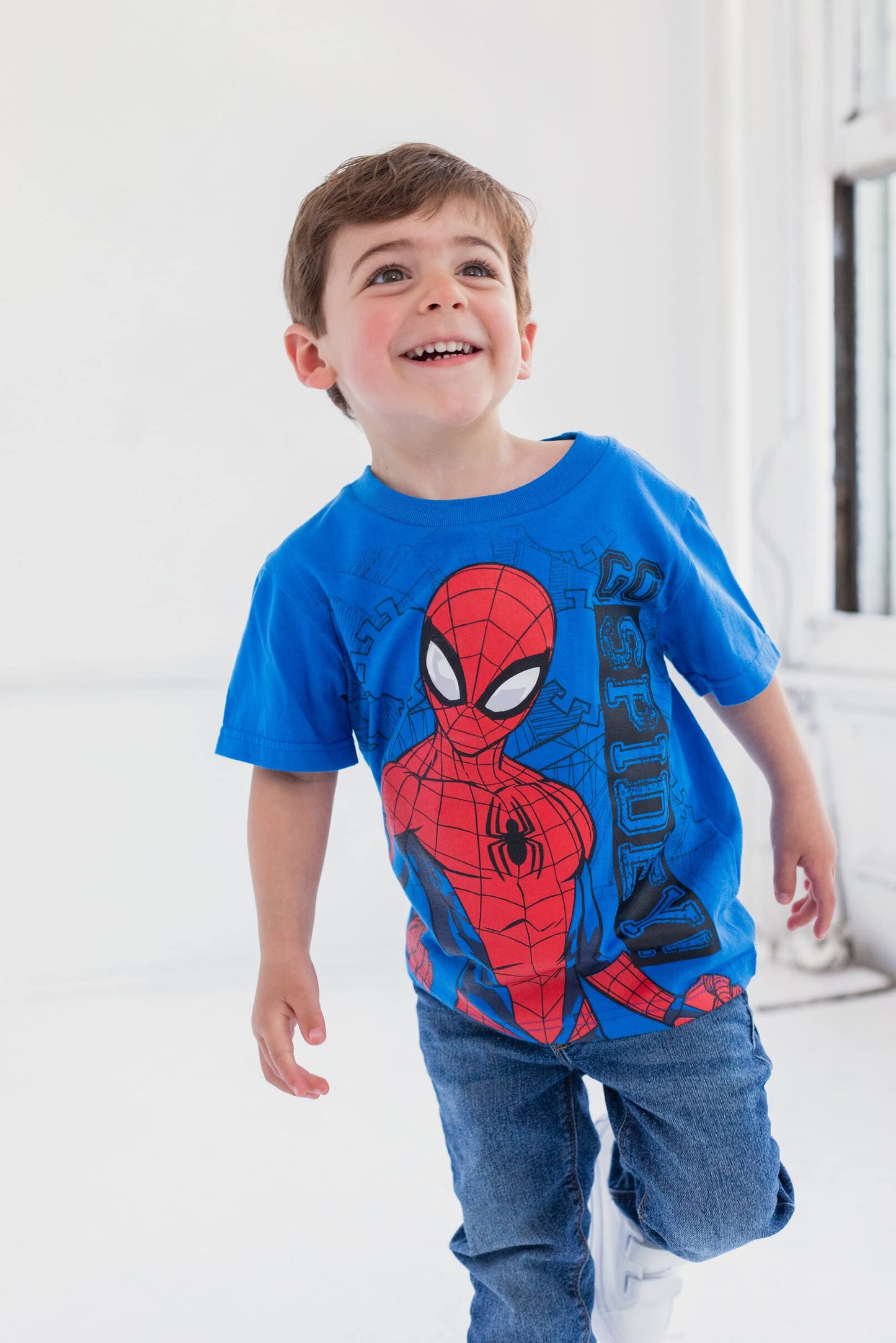 Marvel Camisetas de Spider-Man para Niños (Talla 4T / Paquete de 4)