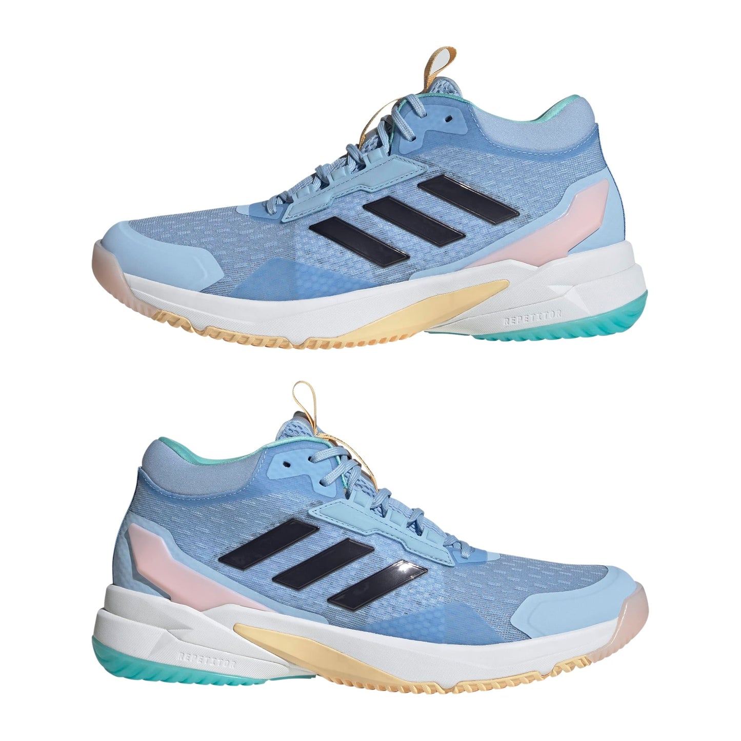Adidas Women's Crazyflight 6 Mid Top, Blue/Shadow Navy/Flash Aqua