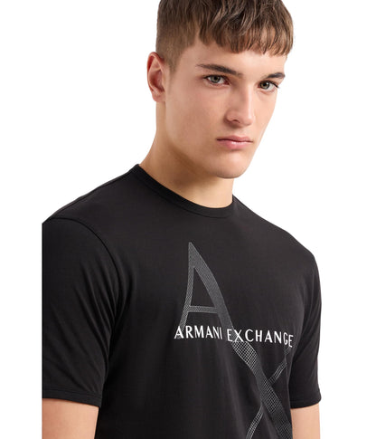Armani Exchange Camiseta con Logo para Hombre (Talla Small / Color Negro)